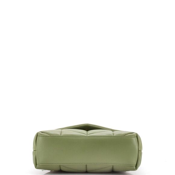Saint Laurent Loulou Puffer Shoulder Bag Quilted Leather Mini Green - Picture 4 of 6